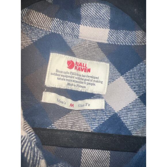 Fjallraven Long Sleeve Button Down Flannel Shirt Size Medium - Picture 2 of 3